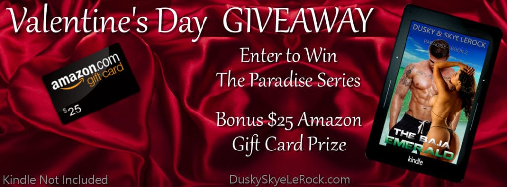 Erotica, Erotic, romance, mystery, ebook, Giveaway, UNTAMED BLACKMAGIC, THE BAJA EMERALD, Paradise Series, Dusky Skye LeRock, Dusky LeRock, Skye LeRockA paradise retreat, an eloping couple held to ransom, a race to save the day. A fast-paced action-packed sexually explicit, deliciously filthy graphic ‘black magic’ adventure.